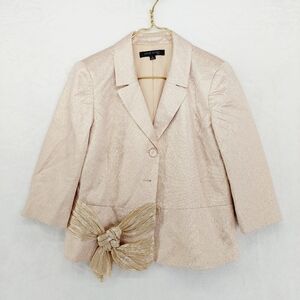 Anne Klein Pink Long Sleeve Button Down Blazer 5128
